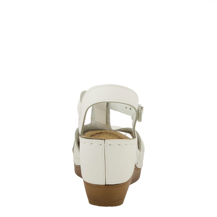 Flexus Natala Women’s T-Strap Wedge – White - Image 4