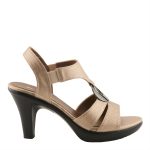 Patrizia Rola Brown Metallic T-Strap Dress Heel - Image 3
