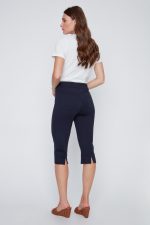Coco Y Club "Techno-Stretch" Pull-On Capri – Navy - Image 3