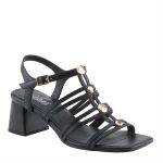 Azura by Spring Step Kutir Strappy Block Heel Sandal (Black) - Image 7