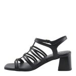 Azura by Spring Step Kutir Strappy Block Heel Sandal (Black) - Image 3