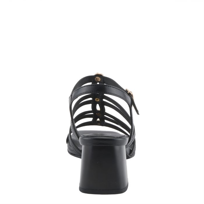 Azura by Spring Step Kutir Strappy Block Heel Sandal (Black) - Image 5