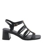 Azura by Spring Step Kutir Strappy Block Heel Sandal (Black) - Image 2