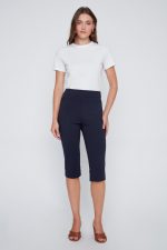 Coco Y Club "Techno-Stretch" Pull-On Capri – Navy