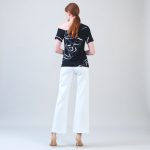 Clara Sunwoo Floral Outline Angular Drape Top - Image 8