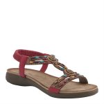 Patrizia by Spring Step - Ponyo Floral Beaded Sandal (Red) - Image 6