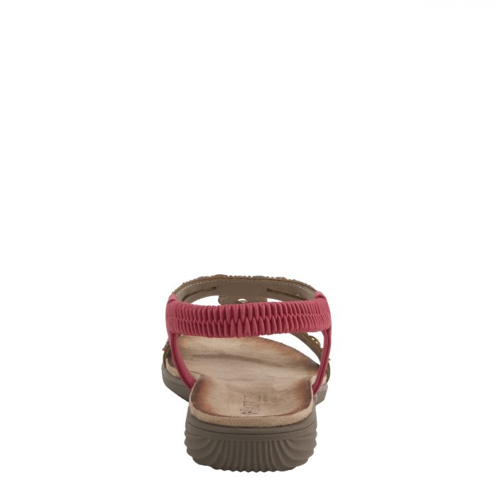 Patrizia by Spring Step - Ponyo Floral Beaded Sandal (Red) - Image 3