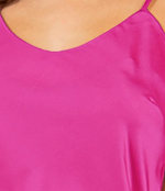 Paparazzi by Biz - "Magenta Luxe" Stretch Satin Camisole - Image 2