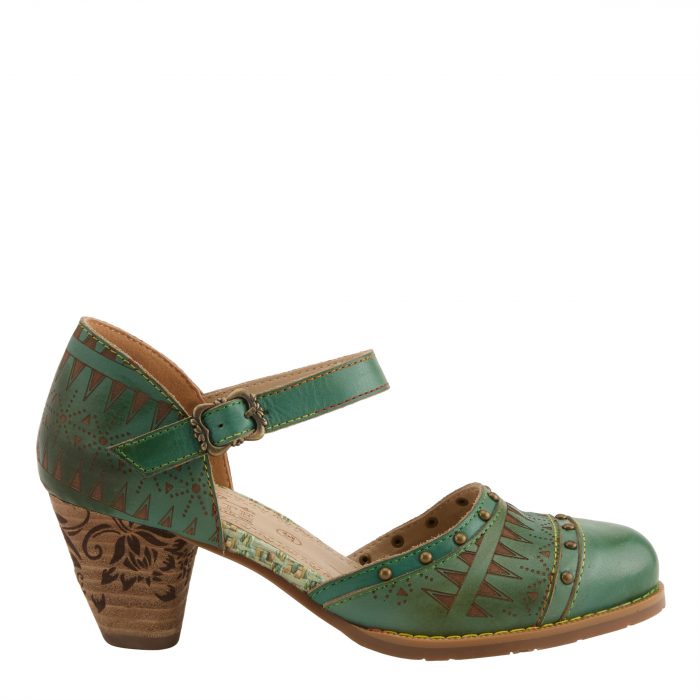L'Artiste by Spring Step Niobella Pump - Green - Image 1