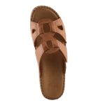 Spring Step Montera Women’s Artisan Leather Slide – Camel – Tela’s Boutique Fresno - Image 4