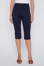 Coco Y Club "Techno-Stretch" Pull-On Capri – Navy - Image 2