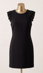 Sam Edelman Pleated Cap-Sleeve Sheath Dress
