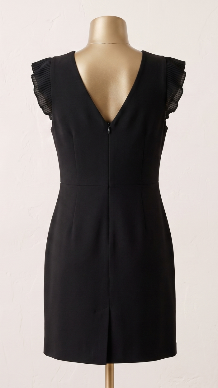 Sam Edelman Pleated Cap-Sleeve Sheath Dress - Image 3