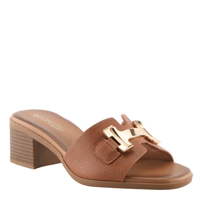 Patrizia by Spring Step Mabbitt Women's Block Heel Slide Sandal – Camel Patrizia by Spring Step Mabbitt Women's Block Heel Slide Sandal – Camel - Image 1