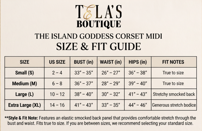 The Island Goddess Corset Midi - Image 3