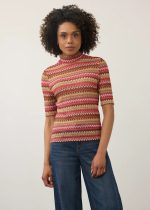 FDJ Elbow Sleeve Mock Neck Top – Multilace