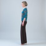 Clara Sunwoo Fall Leaves Scoop Neck 3/4 Sleeve Top - Image 2