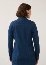 French Dressing Jeans (FDJ) Long Denim Jacket - Dark Wash - Image 4