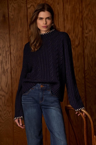 Wit & Wisdom Navy Sweater